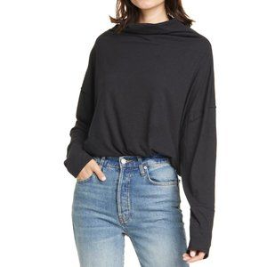 ✨NWT✨Free People Black Oversized Top